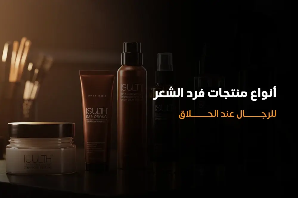 أنواع منتجات فرد الشعر للرجال عند الحلاق